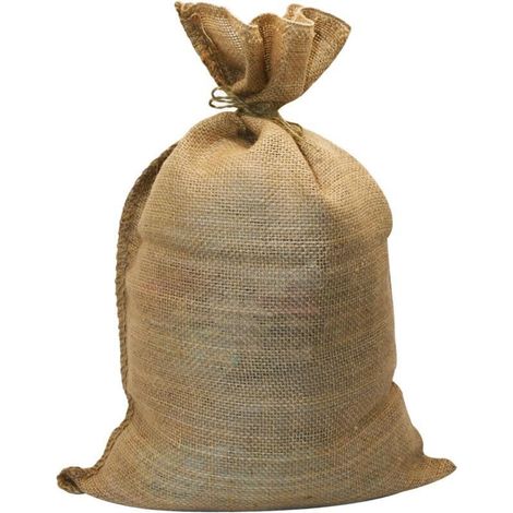 Double-wire jute bag, 50 x 74 cm, suitable for vegetables and gardening jute bag suitable for plant cover 1 piece (1/5)