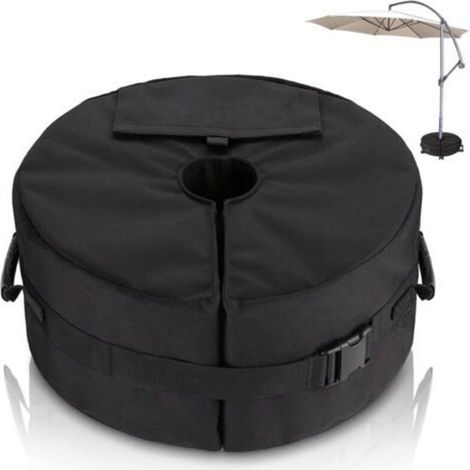 Sac de Poids de Base pour Parasol - Diamètre Réglable Ouverture latérale Poids de La Base du Parasol - Support de Poids de Parasols de Jardin Extérieur pour Patio - Sacs de Sable Jusqu'à 40 kg (1/5)