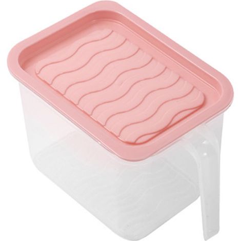 Boîte de rangement pour réfrigérateur avec poignée, Type tiroir de conservation des aliments, conteneur rectangulaire multifonctionnel permettant de gagner de l'espace (1/5)