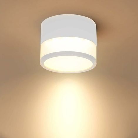 LED Ceiling Light Spot 1pc 12W 3000K Round White White Warm Ceiling Light Living Room Aluminum Ø10cm 230V Light Spotlight for Hallway Bedroom Dining Room Kitchen (1/5)