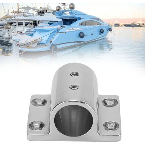 Siège de tube carré spécial de qualité marine, acier inoxydable 316, vis de réglage double, accessoires de quincaillerie marine, siège de tube de yacht, Φ22mm. (1/5)