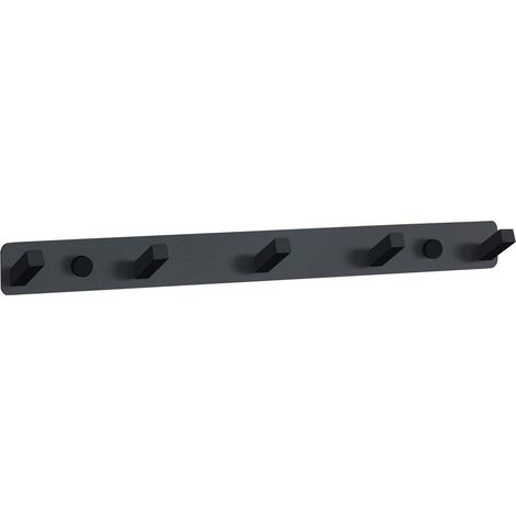 Mexen gancio per asciugamani con cinque supporti, nero - 709175-70 (1/2)
