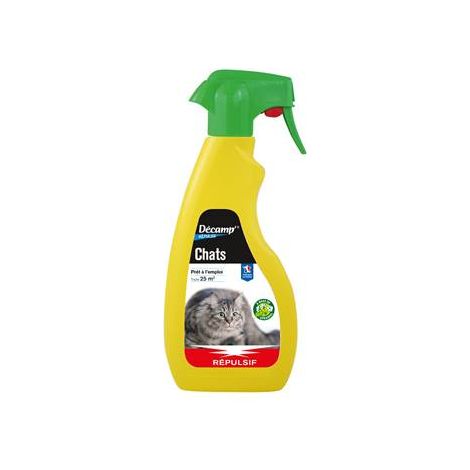 Pulvérisateur répulsif chat 500 ml – Généraniol 0,49% – Efficace contre les nuisibles – Facile d'emploi pour intérieur et extérieur – Fabre Graines