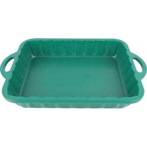 Grüne Kunststoff-Ölwanne für Autos – 50 x 39 x 10 cm, spritzwassergeschützt, großes Fassungsvermögen (1/5)
