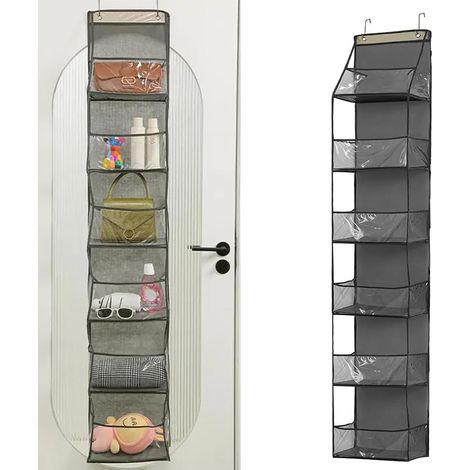 Organiseur suspendu à 6 compartiments pour le rangement derrière la porte (1/5)
