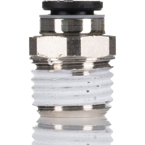 Adaptateur droit fileté hydraulique Legris LF3000 vers Enfichable 6 mm R 1/4 Mâle ( Prix pour Paquet de 5 )