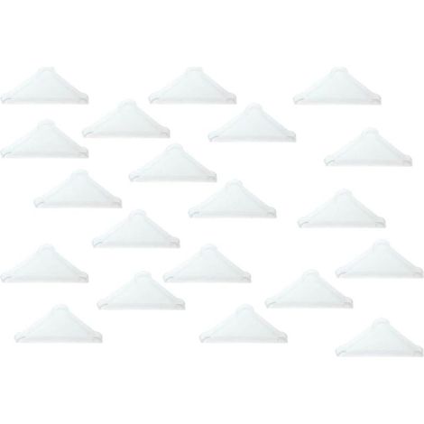 Protecteurs d'angle 5 mm pour verre pointu, miroir, carreaux de céramique, couvre-coins à triple forme 20 pièces (1/4)