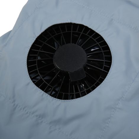 Ce gilet réglable sur trois niveaux, respirant et rafraîchissant, est équipé d'un ventilateur et convient au travail par temps chaud. (1/5)