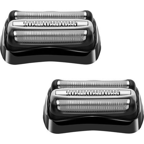 Lot de 2 Têtes de Rasoir de Rechange Compatibles Série 3 32B pour Braun S3 3040s 3000s 3050cc 3010s 3070cc 3080s (1/4)