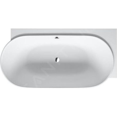 Baignoires Duravit Luv, angle à droite, 2 pentes de dos, (1/4)