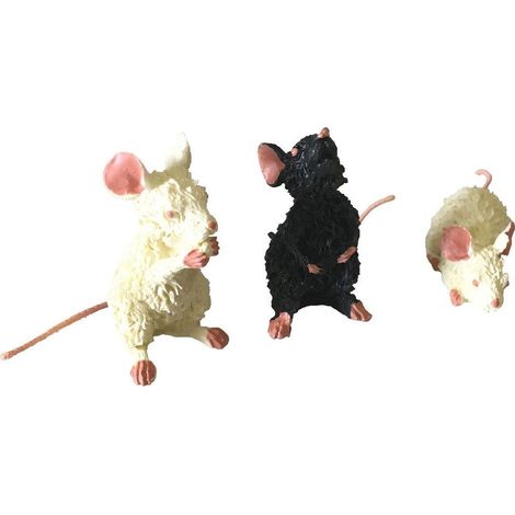 Statuette Les chats par Dubout - 3 souris - 2 cm