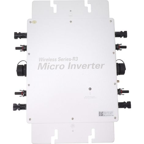 Onduleur solaire micro-isolant étanche WVC 2000W, raccordé au réseau, pour installation extérieure sur toiture 100V-240V (1/5)