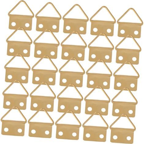 150 Crochets Métalliques Invisibles pour Cadre Photo Boucles pour Peinture à L'Huile Support Mural Discret Fixation Stable pour Cadres en Bois Cintre Mural Pratique (1/5)
