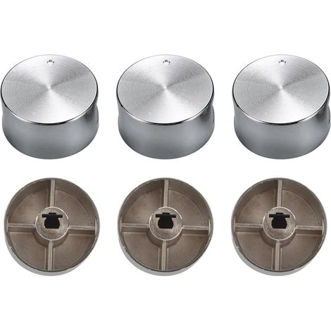 Manopola per fornello a gas, set di 6 manopole di controllo universali per fornello a gas da 6 mm di diametro, manopole di controllo universali, per forno, fornello e piani cottura