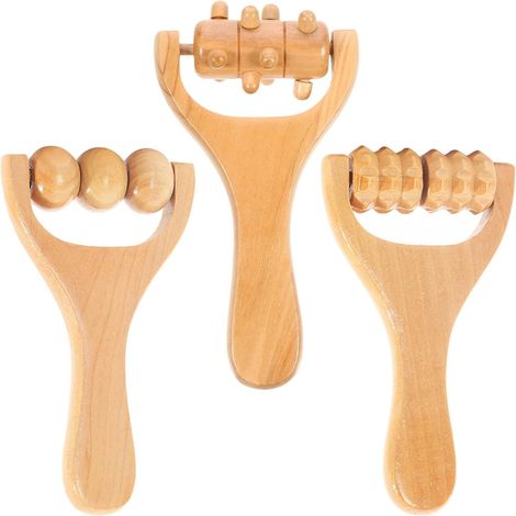 Rulli in legno per massaggio alle mani, rullo in legno per massaggio ai piedi, strumenti per massaggio muscolare, strumento per massaggio alle mani, rulli muscolari