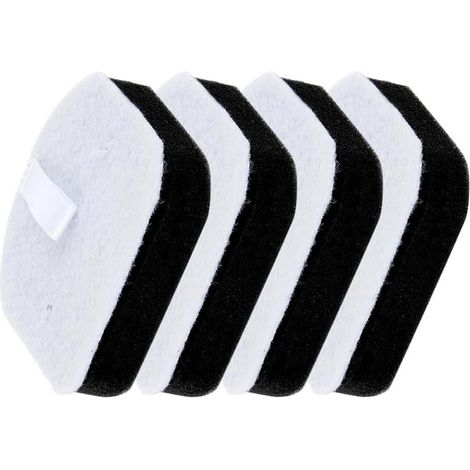Pack of 4 replacement sponges for SpinWave+ and cordless models 3764/37643/3887, hard floor for Spin Mop+ vacuum cleaner