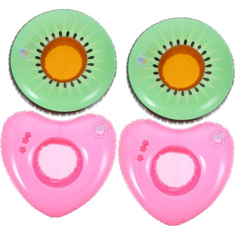 CCYKXA Aufblasbare Becherhalter für Schwimmbäder für Erwachsene, 4er-Set, leicht und schwimmfähig, Zubehör für Wasserpartys und Entspannung (1/5)