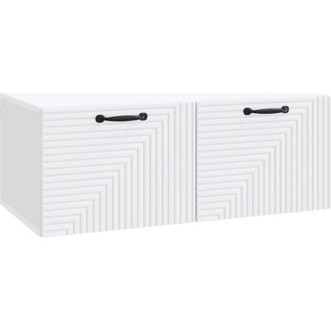 Maison Exclusive - Mobile Porta TV da Muro Bianco 78,5 x 41 x 30 cm (1/5)