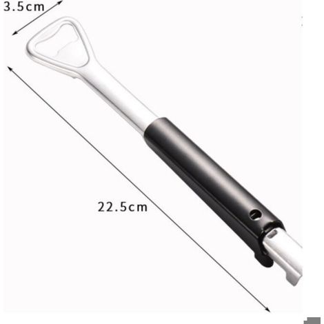 2pcs Ouvre-bocal, Acier inoxydable, Réglable 1-10cm, Poignée épaissie, Pour personnes âgées (1/5)