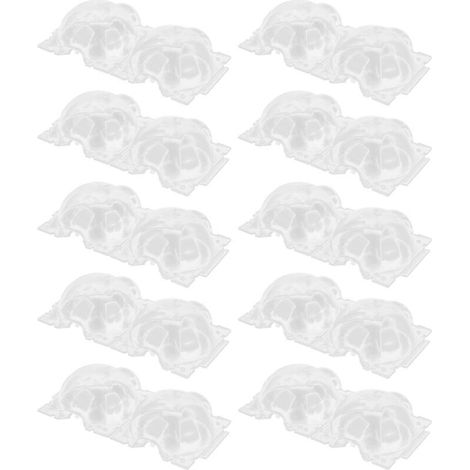 10 pièces de 12 cm de boîte de reproduction de plantes, récipient en plastique, dispositifs d'enracinement transparents pour le jardinage à domicile,DUBUNS