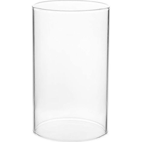 Glaskerzenhalter, Lampenschirm, Glassäulenkerzenhalter, an beiden Enden offen, Kerzenrohr – 20,00 x 6,00 x 6,00 cm (1/4)