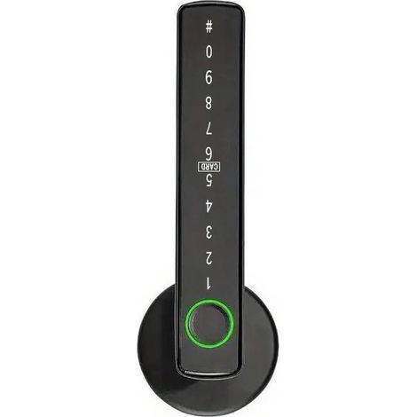 Fingerabdruck-Türschloss, elektronisches schlüsselloses Zugangssystem mit Griff, Smart Lock mit App, Code, Biometrie, Ersatzschlüssel für Schlafzimmer, Zuhause, Büro (Schwarz)