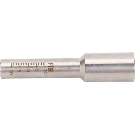Tube gradué en acier inoxydable soudé au laser, précision élevée, portable, échelle métallique, 80 mm (1/5)
