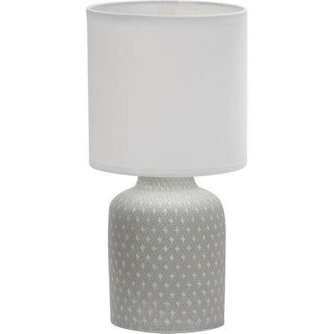 Lampe de table Candellux INER en céramique E14 grise (1/5)