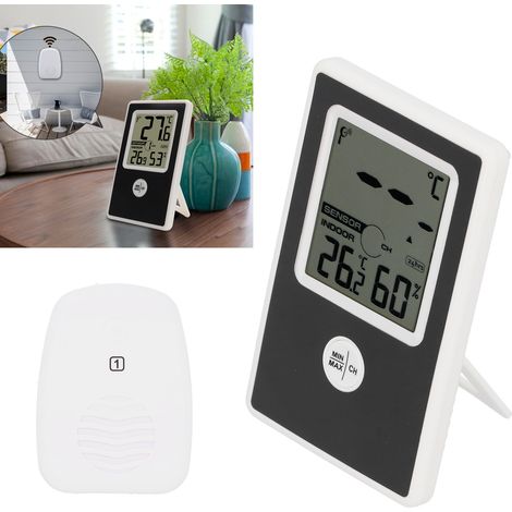 Digitales elektronisches Thermo-Hygrometer, Thermometer-Hygrometer für den Innen- und Außenbereich (1/5)