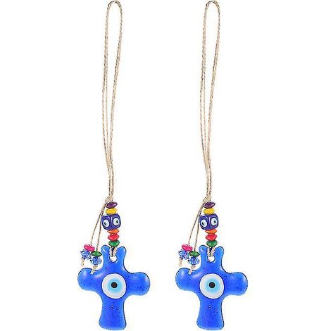 2 Stück blaue Glasaugen