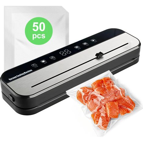 Machine sous vide : taux de vide de 99 %, profondeur de scellage de 30 cm, 50 sacs offerts (1/5)