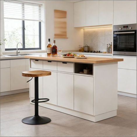 Chaise de Salle à Manger style moderne tabouret haut chaise de petit-déjeuner une pièce (1/5)
