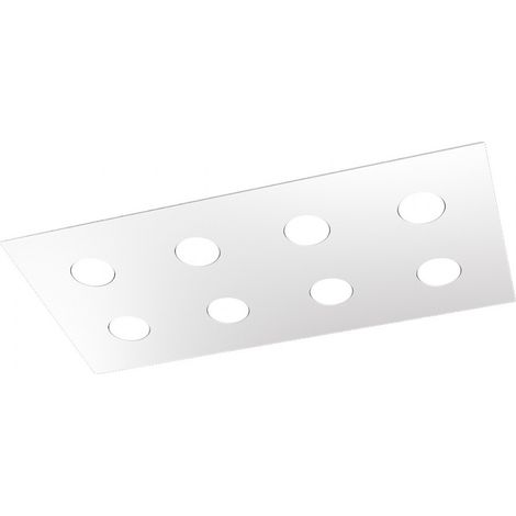 Plafoniera Moderna Area Metallo Bianco Metallo 8 Luci Gx53 (1/5)