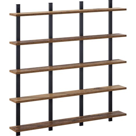 Scaffale da parete Legno antico 102 x 13.5 x 102 cm vidaXL (1/5)