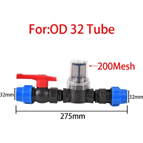 (D-Chine continentale) Tuyau d'arrosage avec filtre et raccord rapide en PE/PVC 25/32 mm pour système d'irrigation de jardin (1/5)