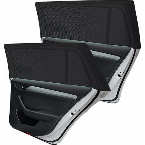 Baby Car Sun Shade, 2 Pieces Car Sun Sock, Block UV Rays, Compatible with Most Cars (Black) (Black, XL)