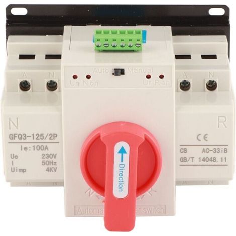 AC230V 100A 2P ATS Dual Power Automatischer Umschalter Mini-Generator-Schalter (1/3)