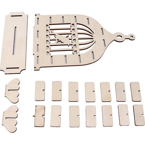 Présentoir à chocolats en bois style cage à oiseaux, étagères décoratives pour desserts, idéal pour les mariages et les fêtes. (1/5)