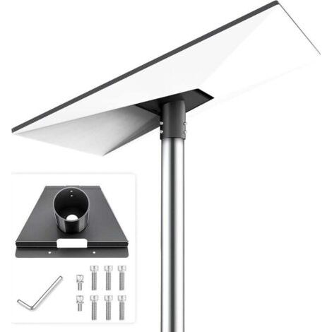 BARKBUSTERS Kit de montage d'adaptateur de tuyau Starlink Gen 3 robuste - Support V3 réglable pour toit, poteau ou mur (noir) (1/4)