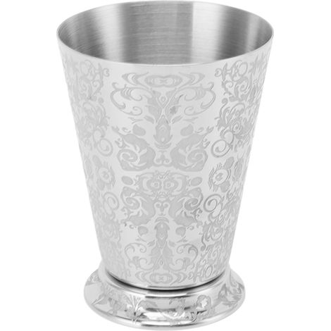 Mug à cocktail en acier inoxydable 304 finition argentée, style Moscow Mule, pour bars et maisons, motif totem gravé (1/5)