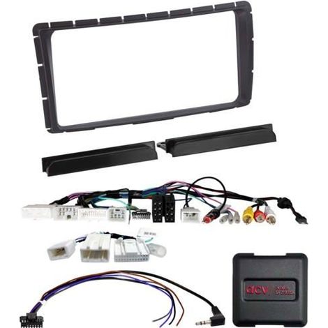 Kit 2-DIN compatible avec Toyota Hilux (N25) 2011-2016 SWC/antenne/USB/caméra