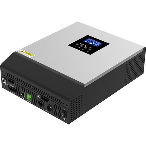 PWM-Solarwechselrichter 24 V, reine Sinuswelle, hocheffizient, netzunabhängiger Solarwechselrichter mit Ladegerät, AC 230 V (1/5)