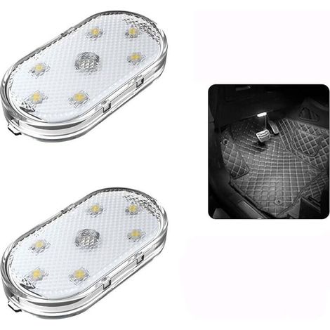 Pack Trunk Light, Touch-Sensitive Magnetic Car Dome Light, Portable Car Interior Lighting for Car, Truck, Closet, Camping, Caravan (White Light)