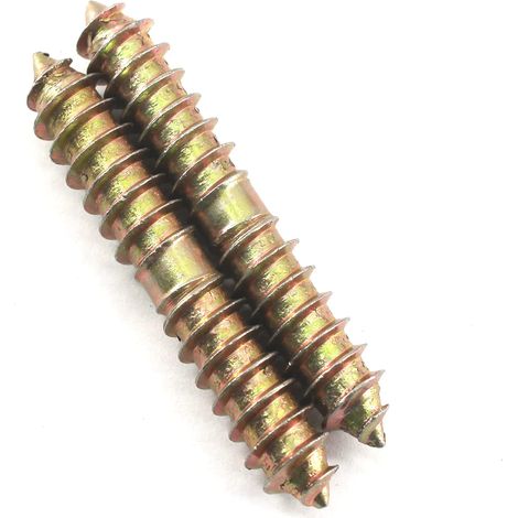 Lot de 30 vis auto-taraudeuses à double tête M4 x 30 pour table à manger, chaises, meubles, chevilles de fixation en bois (1/5)
