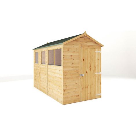 10 x 5 Feet Modular Shiplap Apex - Wood - L314.4 x W159.3 x H215.9 cm