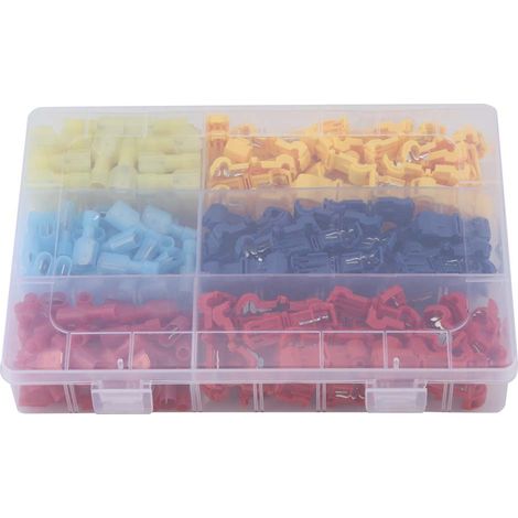 Connecteur rapide T-Tap 240 pièces, cosses à sertir, bornes de câblage, accessoires de connexion électrique pour fils (1/5)
