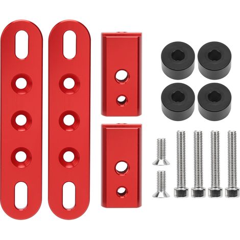 Support de fixation pour projecteurs LED avant de moto, compatible Yamaha Xmax300, Nmax155, Aerox NVX155, rouge (1/5)