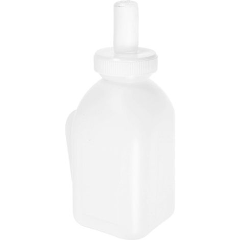 Biberon en plastique blanc facile à nettoyer pour veaux - Réutilisable et pratique (1/5)