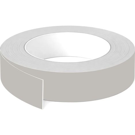 1x Bande de chant ABS sans colle 23 mm x 5 m épaisseur 0,8 mm facile à appliquer bricolage étagère meuble panneau plan de travail bois stratifié, Gris perle (1/3)