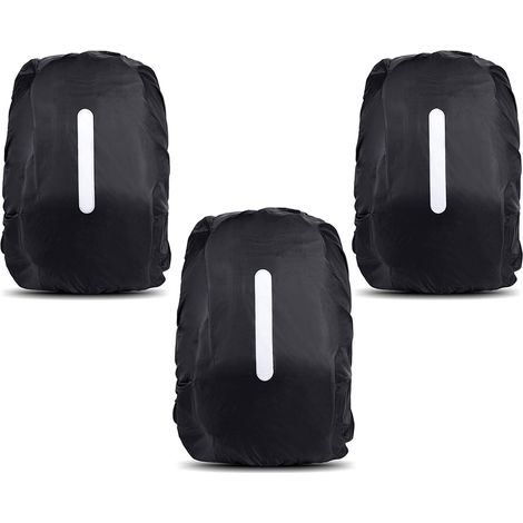 Reflective Backpack Cover, 3 Pcs Backpack Cover, Waterproof Dustproof Abrasion-Resistant Protective Cover Durable for Camping, Hiking, Travel, Cycling (1/5)